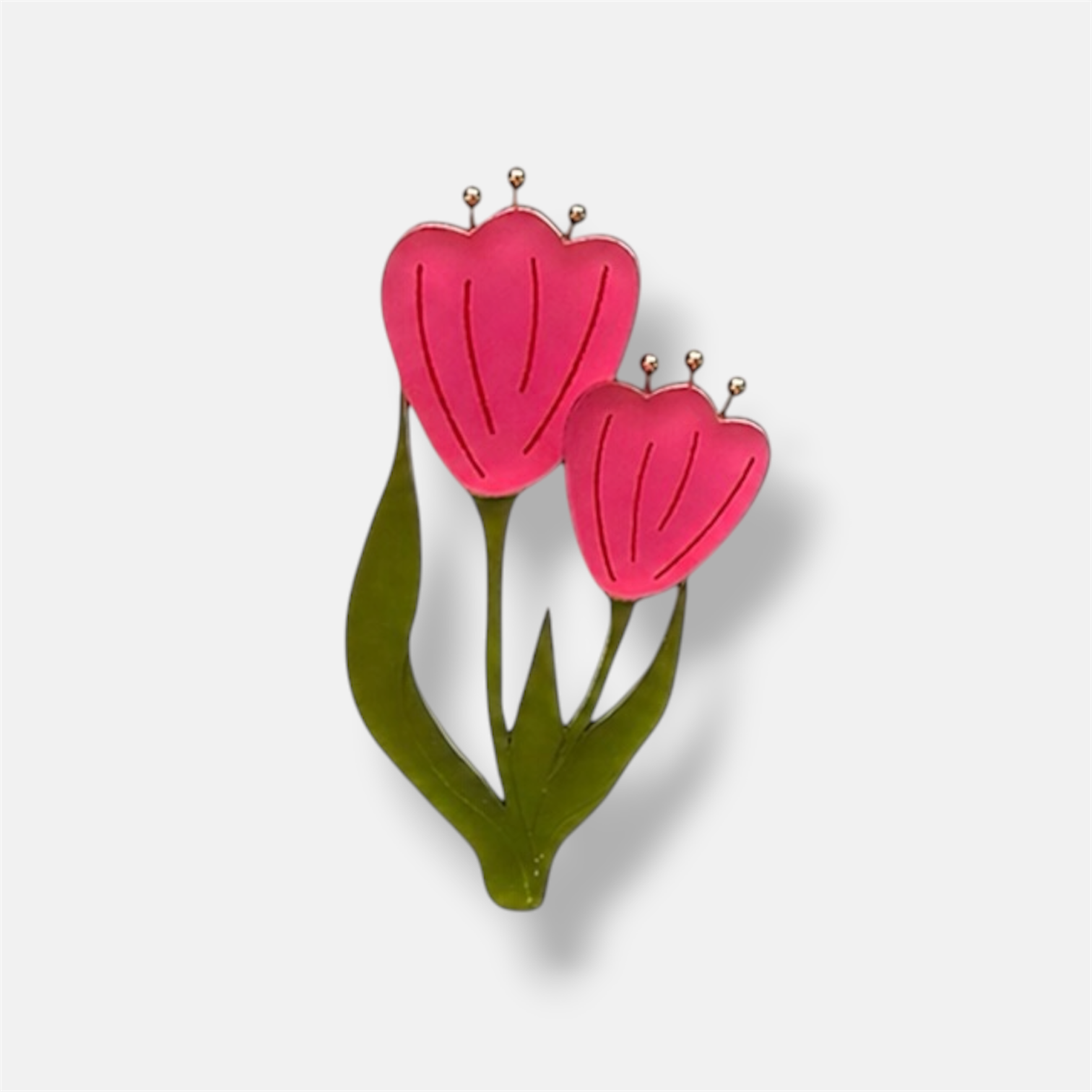 TULPPAANI - iso rintakoru, pinkki
