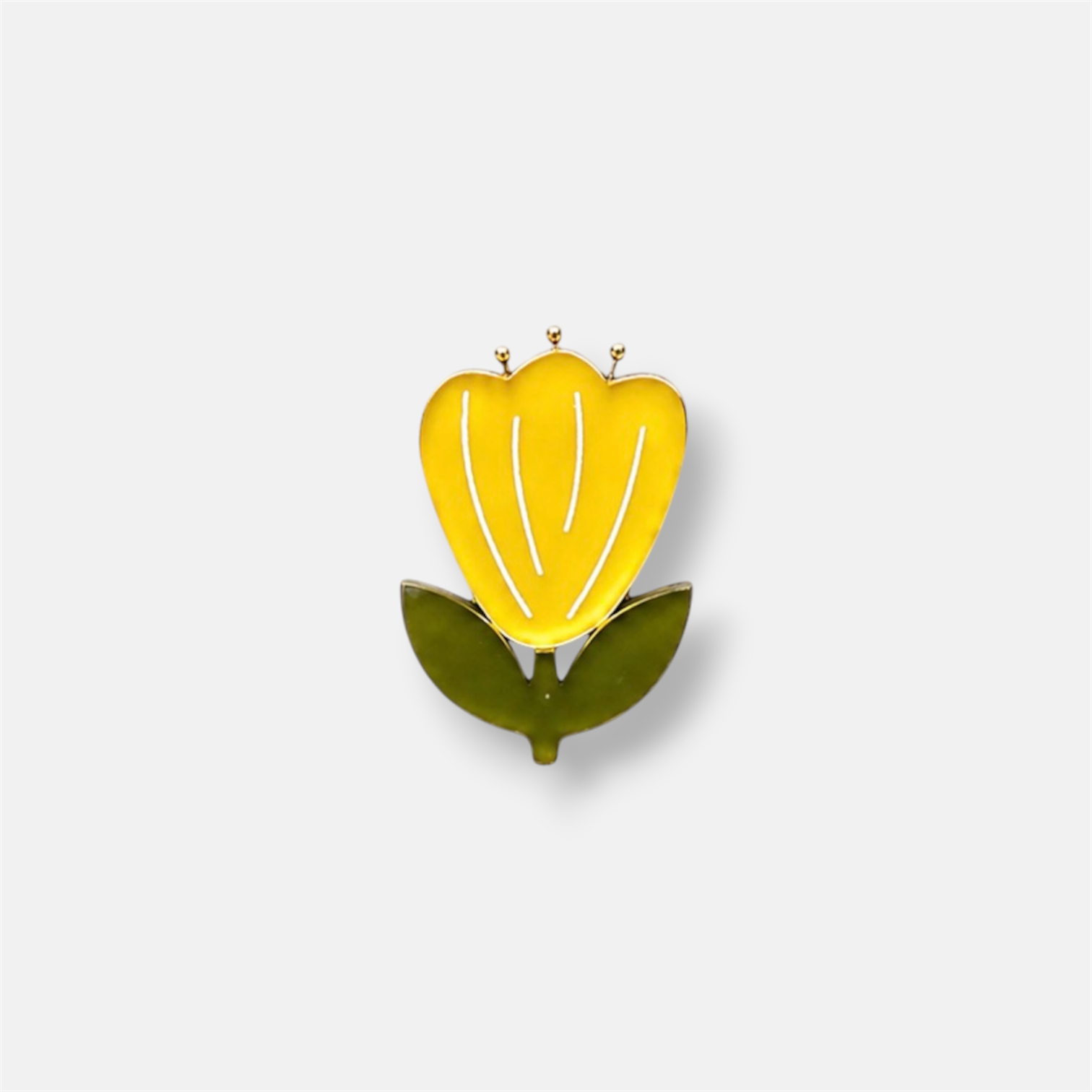 TULPPAANI - mini rintakoru, keltainen