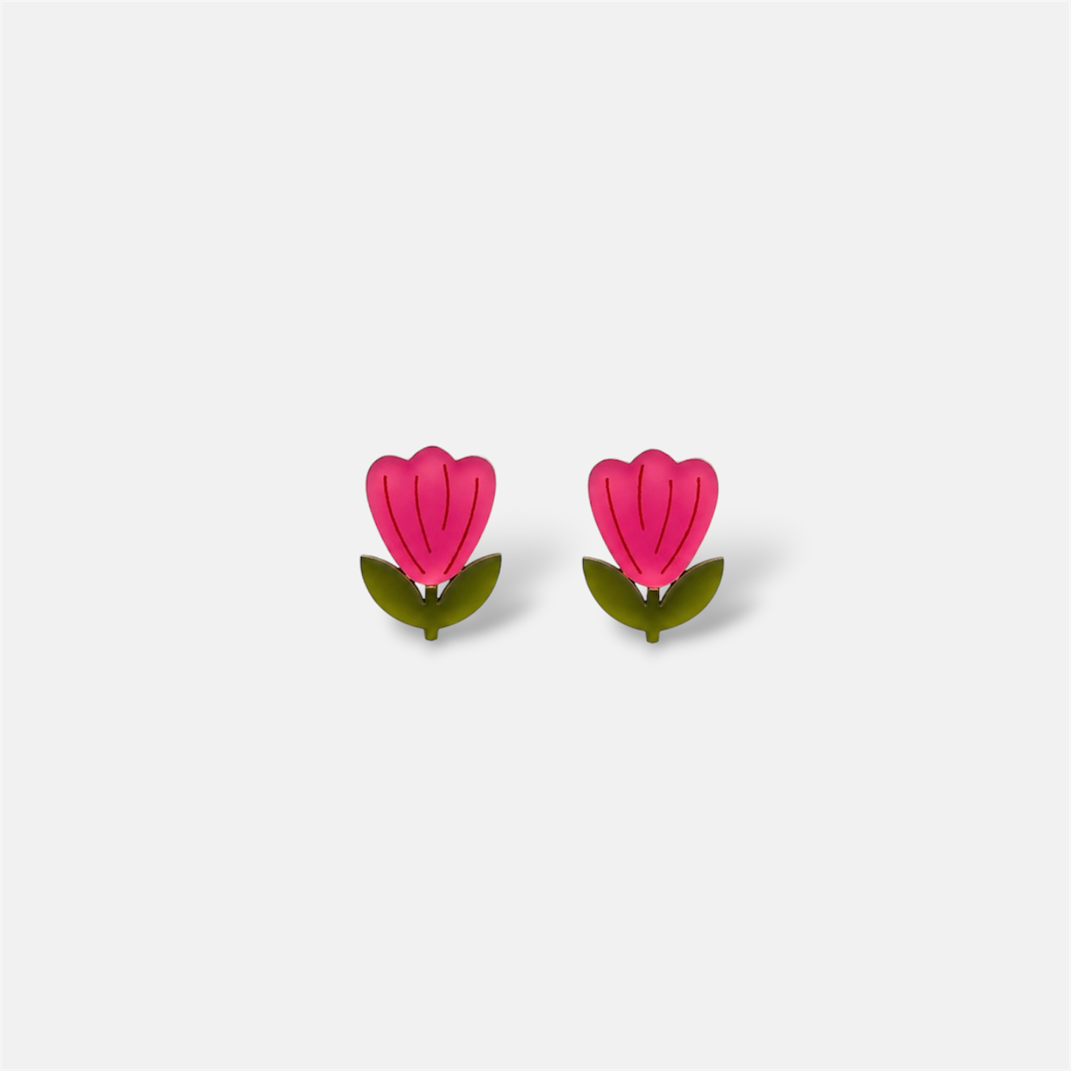 TULPPAANIT-nappikorvakorut, pinkit